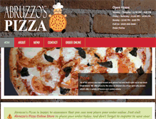 Tablet Screenshot of abruzzospizza.com